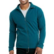 Men's Polar Fleece Jackets - Large, Teal