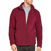 Men's Polar Fleece Jackets - XL, Burgundy