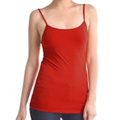 Women's Camisoles - Red, Poly, One Size Fits Most
