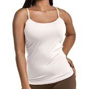 Women's Plus Size Camisoles - White, Poly, One Size Fits Most