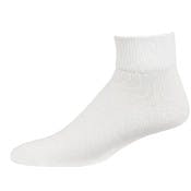 Men's Buruka Quarter Sports Socks - White, Size 9-11, 5 Pack