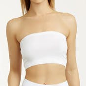 Women's Seamless No Pad Tube Bras - One Size Fits Most, White