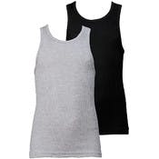Boys' A-Shirts - Black & Gray, Large, 3 Pack