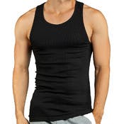 Men's Tank Tops - Black, Size 3X, 3 Pack