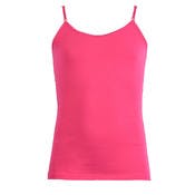 Girls' Cotton Camisoles - Small-Large, Hot Pink