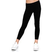 Girls' Polyester Leggings - Small-Large, Black
