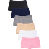 Girls' Seamless Boyshort Panties - Medium, 6 Colors