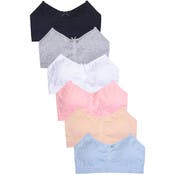 Girls' Seamless Training Bras - Large/X-Large, Beige & Black