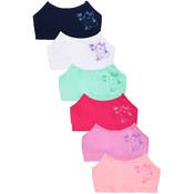 Girls' Seamless Training Bras - Small, 6 Colors with Design