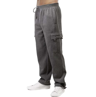 Nocker Men's Fleece Cargo Pants - Medium, Charcoal