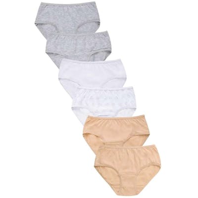 Girls' Cotton Bikini Panties - X Large, Assorted Colors