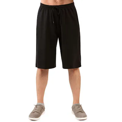 Men's Terry Shorts - Black, Size Small