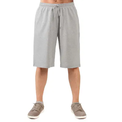 Men's Terry Shorts - Heather Gray, Size Large
