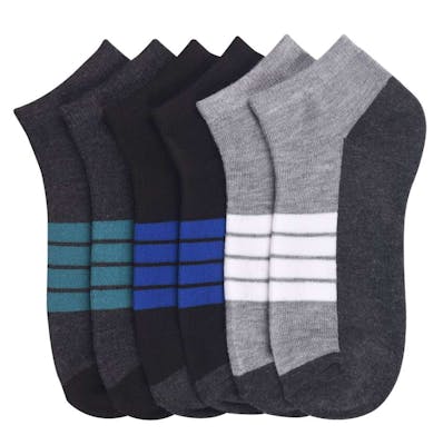 Boy's Low-Cut Socks - Size 6-8, Assorted Colors