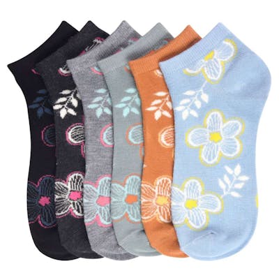 Women's Low-Cut Socks - Size 9-11, Assorted Colors