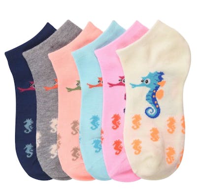 Girls' Low-Cut Socks - Size 00-12, Assorted Colors