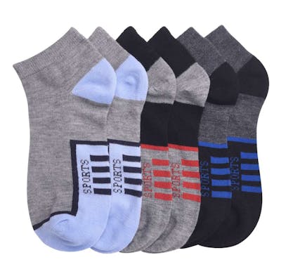 Boy's Low-Cut Socks - Size 6-8, Assorted Colors