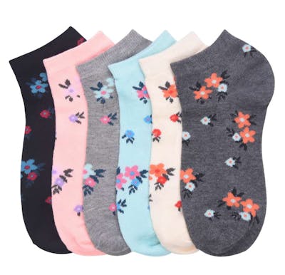Girl's Low-Cut Socks - Size 2-3, Assorted Colors