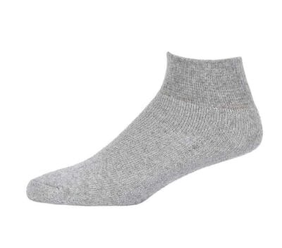 Quarter Sports Socks - Gray, Size 9-11, 4 Pack