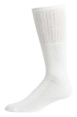 Men's Tube Socks, White, 10-15