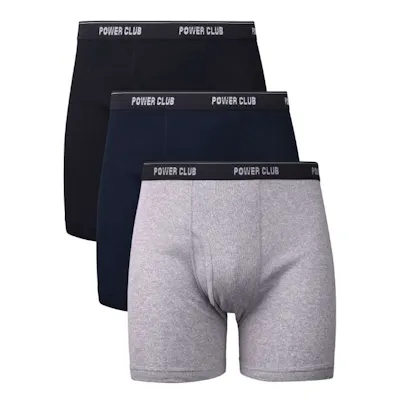 Power Club Men's Boxer Briefs, Large