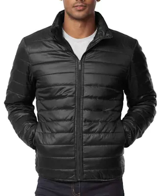 Men's Lightweight Puffer Jackets - XL, Black
