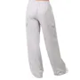 Ladies Fleece Cargo Pants - Small, Heather Gray (3 of 3)