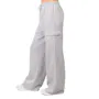 Ladies Fleece Cargo Pants - Small, Heather Gray (2 of 3)