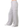 Ladies Fleece Cargo Pants - Large, Heather Gray (2 of 3)