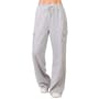 Ladies Fleece Cargo Pants - Large, Heather Gray (1 of 3)