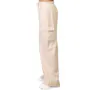 Ladies Fleece Cargo Pants, Small, Oat (2 of 3)