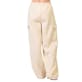 Ladies Fleece Cargo Pants - Large, Oat
