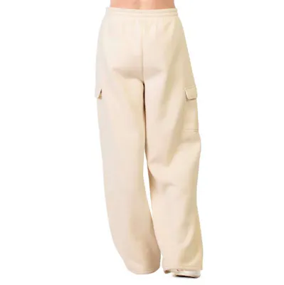 Ladies Fleece Cargo Pants - X-Large, Oat