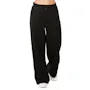 Ladies Fleece Wide-Leg Sweatpants (M, Black) (1 of 2)