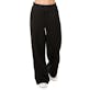 Ladies Fleece Wide-Leg Sweatpants - Large, Black