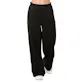 Ladies Fleece Wide-Leg Sweatpants, X-Large, Black