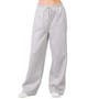 Ladies Fleece Wide-Leg Sweatpants - Medium, Heather Grey (1 of 2)