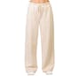 Ladies Fleece Wide-Leg Sweatpants - Medium, Oat (1 of 2)