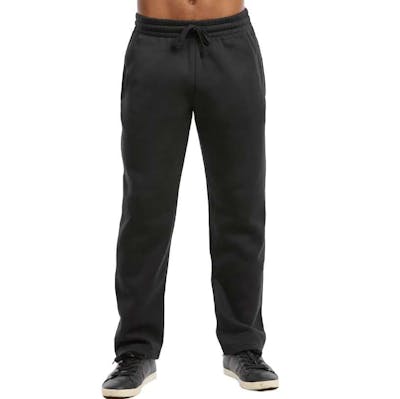 Men's Fleece Sweatpants - Black, 2X