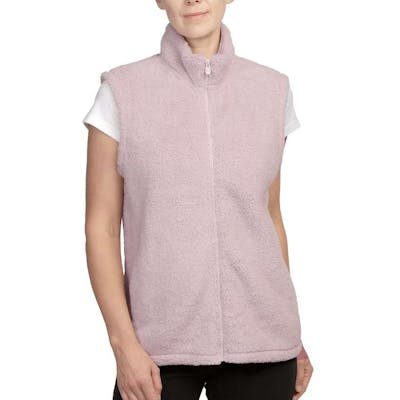 Women's Sherpa Vests, Pink, Medium