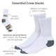 Crew Sports Socks - White/Black, Size 10-13, 4 Pack (2 of 2)