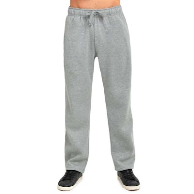 Men's Fleece Sweatpants, Gray, Medium