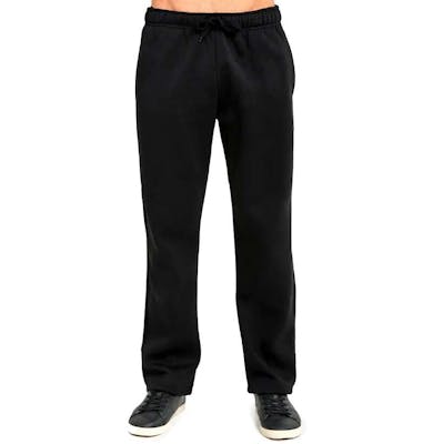 Men's Fleece Sweatpants, Black, 2X