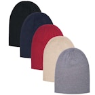 Women's Winter Beanies - 5 Solid Colors image number null