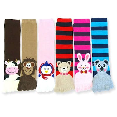Women's Animal Toe Socks - 6 Designs, Size 9-11