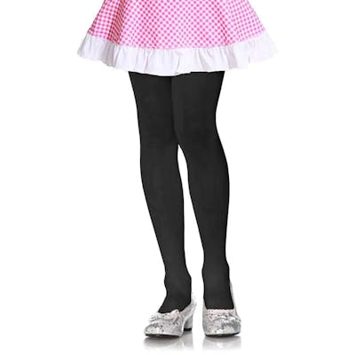 Girls' Winter Tights - Black, Medium