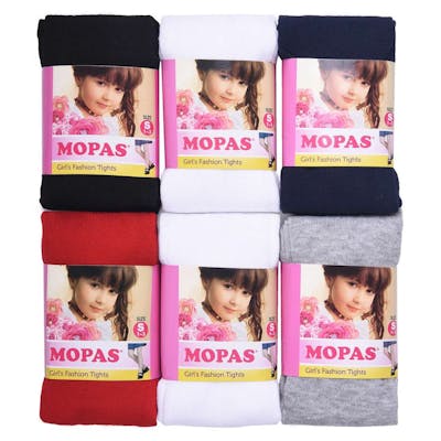 Girls' Winter Tights - 5 Colors, Large