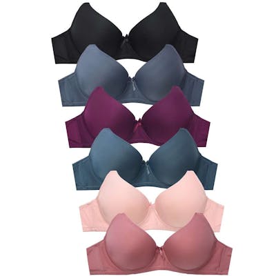 Women's Full Cup Bras - Sizes 34-44 DD, 6 Colors