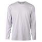 Men's Crew Neck Long Sleeve T-Shirts - Gray, 3X