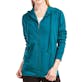 Women's Jersey Zip-Up Hoodie Jackets - Medium, Peacock